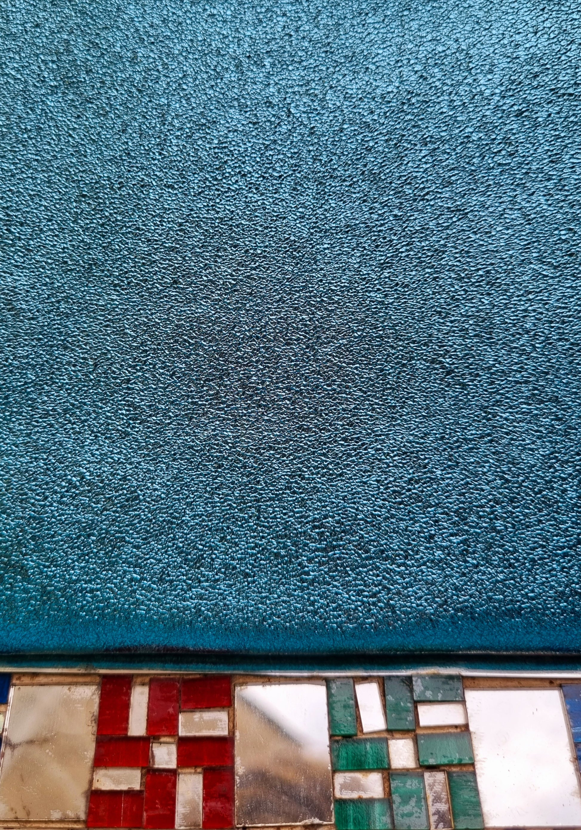 Rainbow metallic leather pouch - large