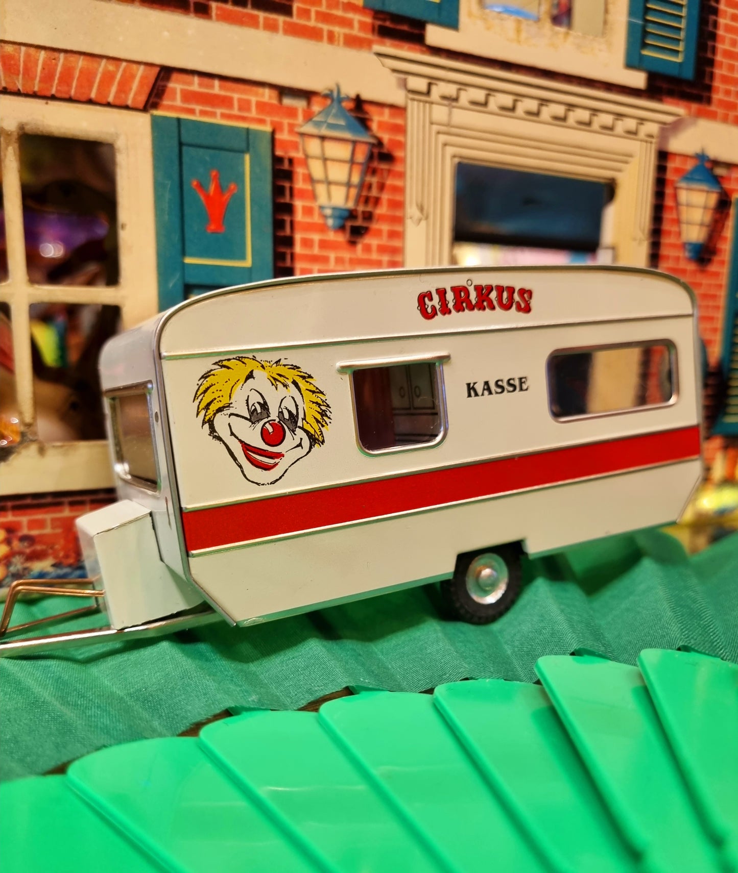 Circus caravan tin toy