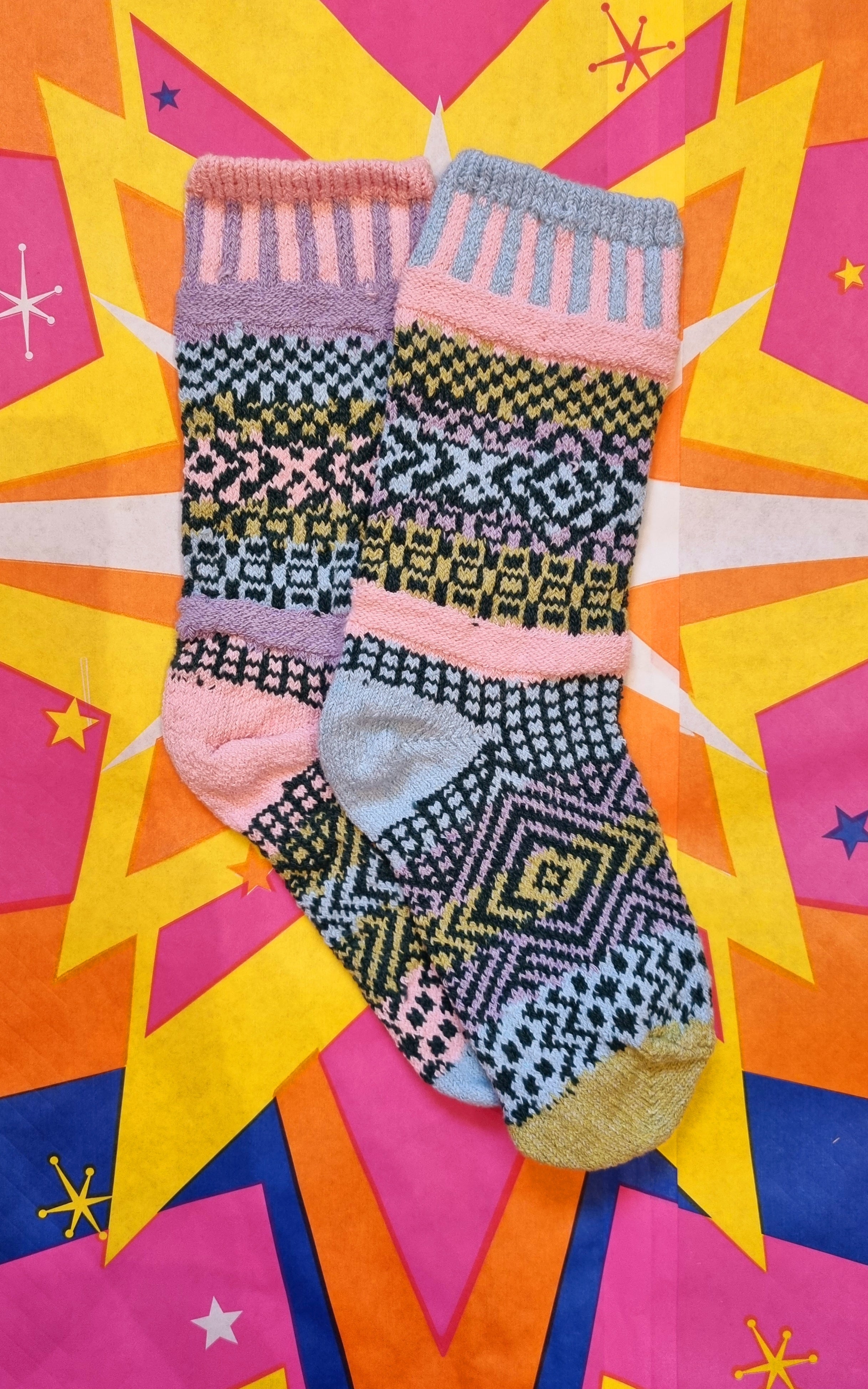 Recycled mismatched socks solmates