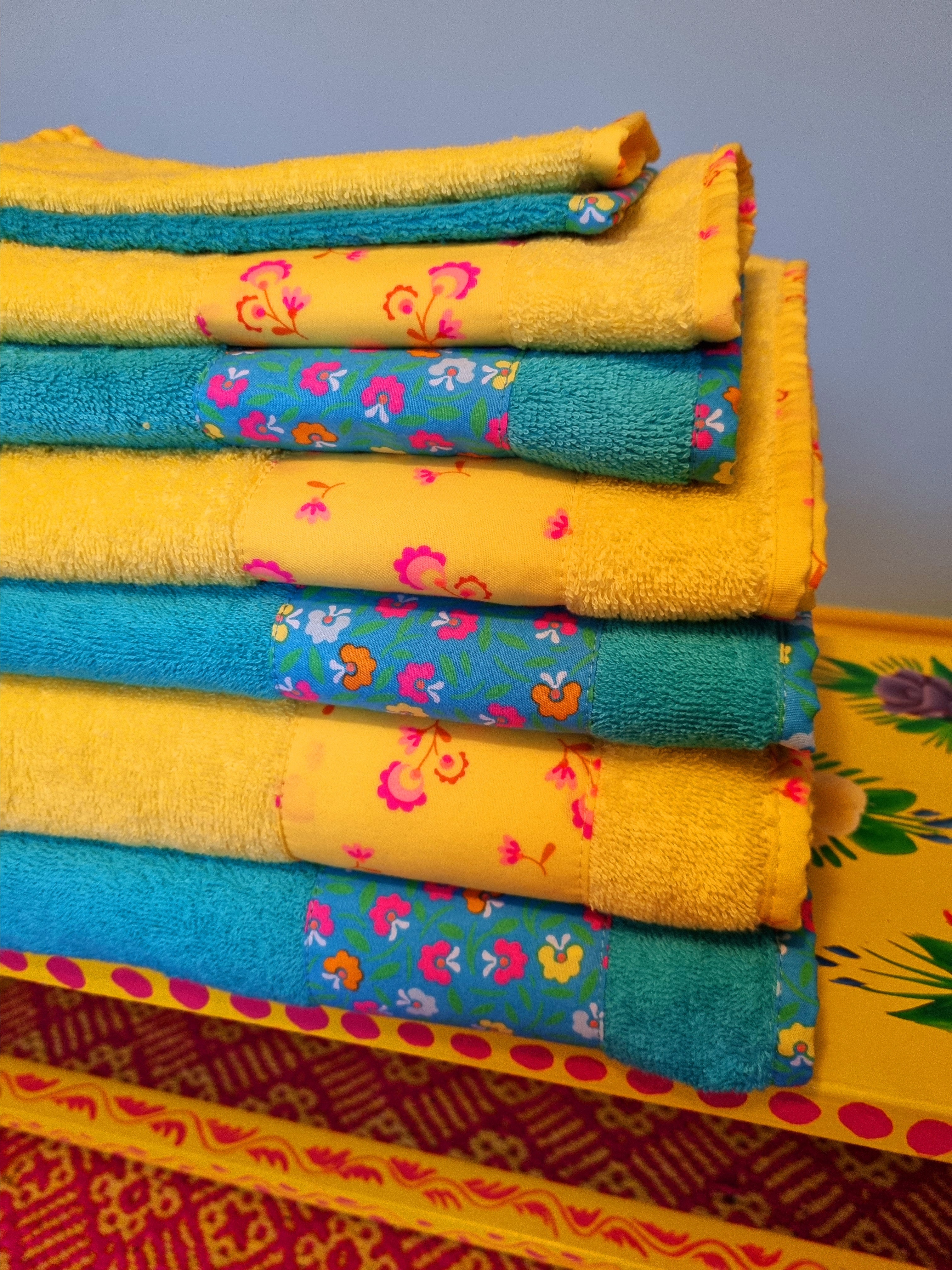 Towels with floral detail