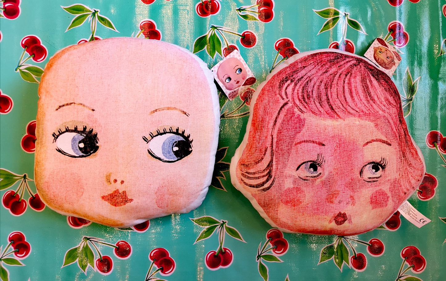 Nathalie Lété cushion face design farm uk
