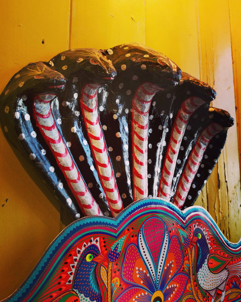 Indian paper mache masks blackout shop brighton