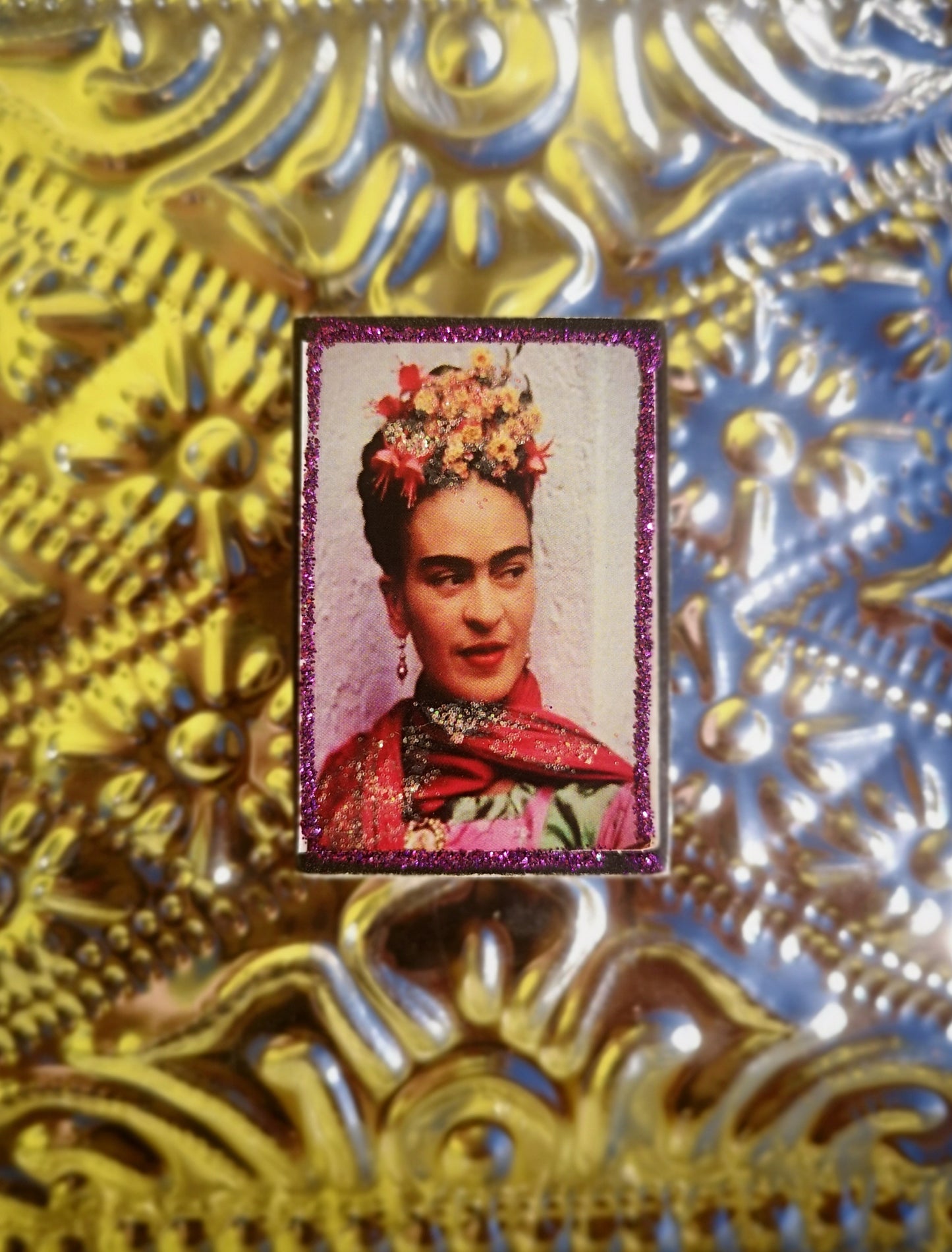 Mini Mexican matchbox frida