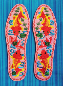 Lovely embroidered insoles