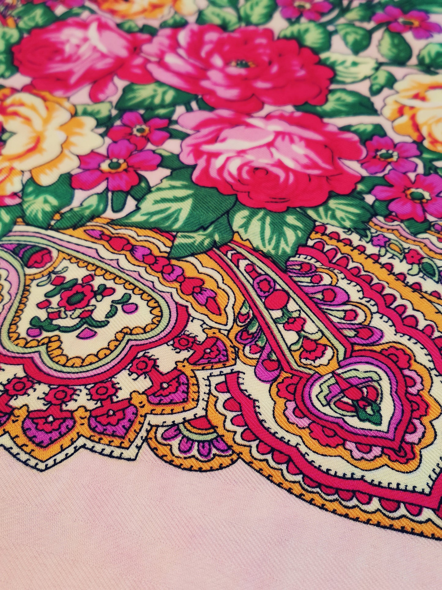 Russian floral shawl