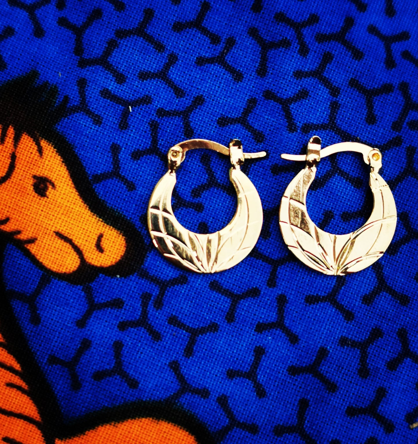 East African golden hoops