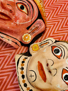 Indian paper mache masks