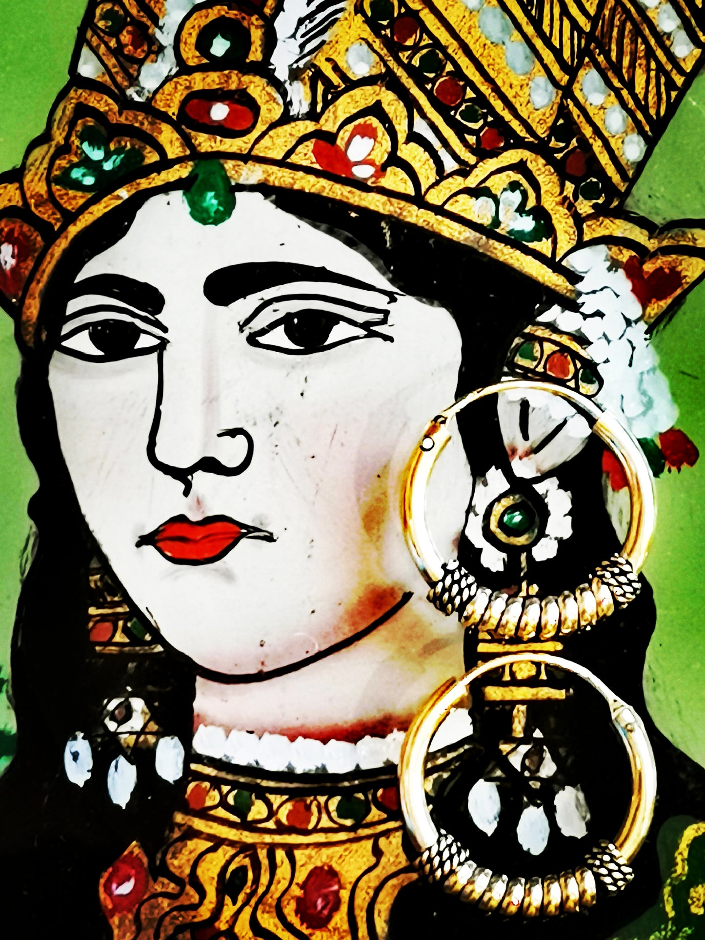 Gold plated wound hoops