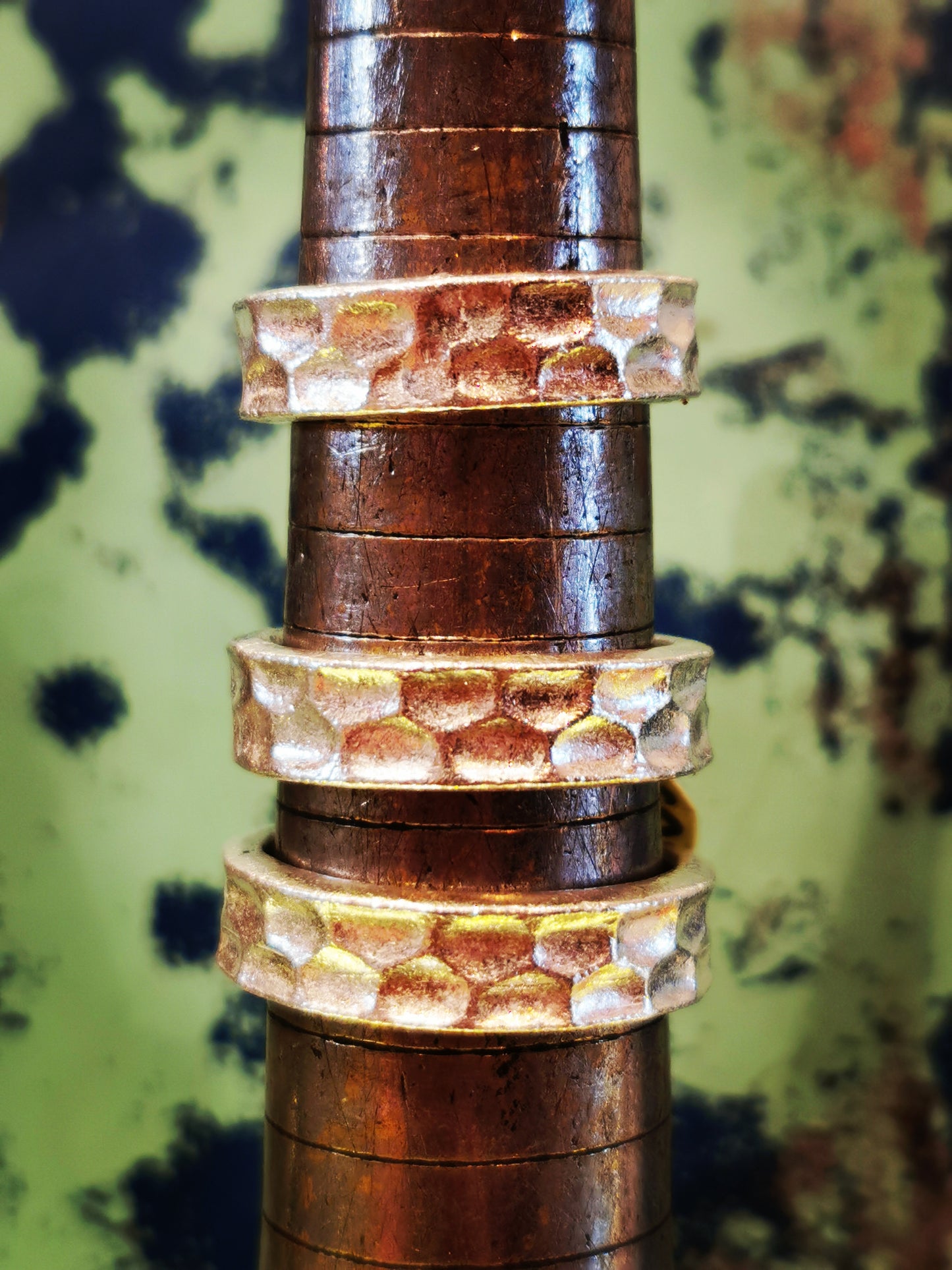 Hill tribe chunky hammered band