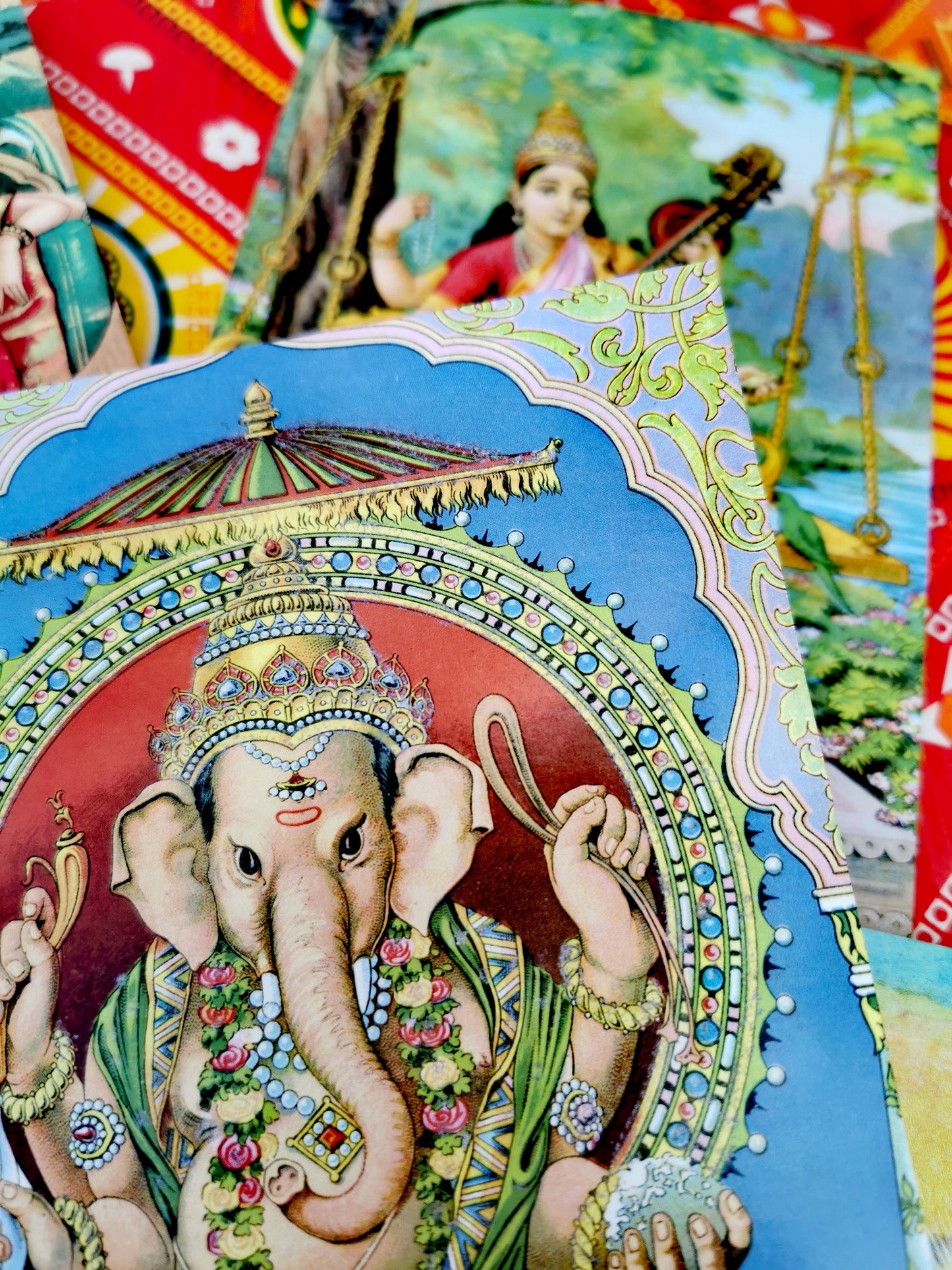 Indian gods greetings cards