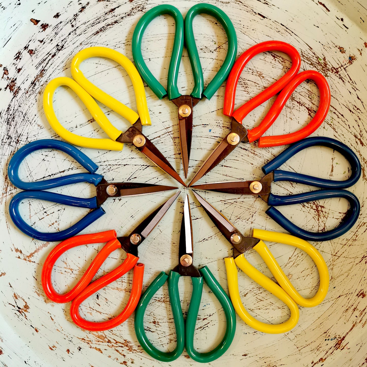 Super sharp, strong and stylish traditional Chinese scissors for kitchen, garden, crafting, sewing and general usefulness!
Steel with plastic covered handles
16cm x 10cm