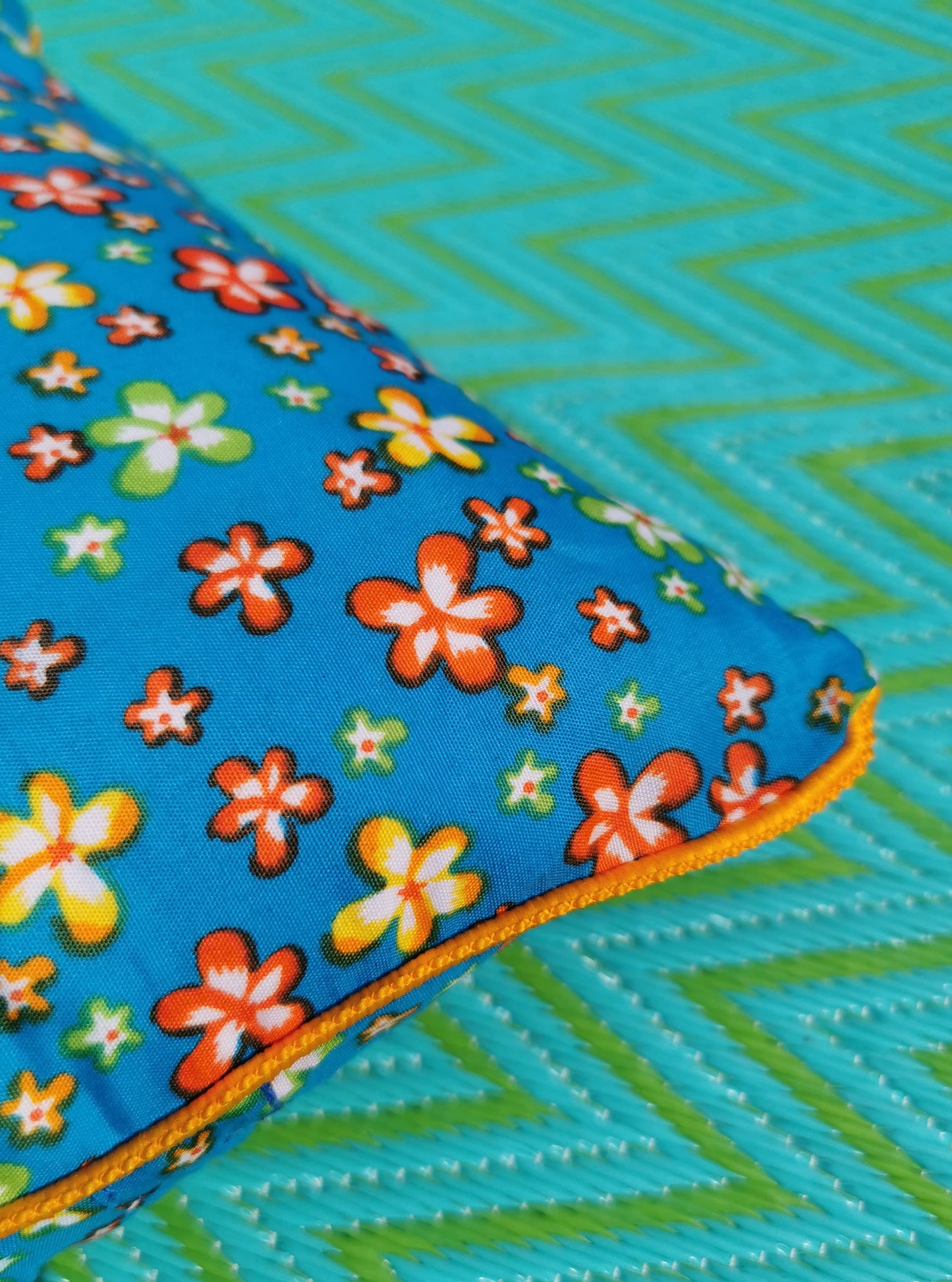 Nomad folky floral cushion
