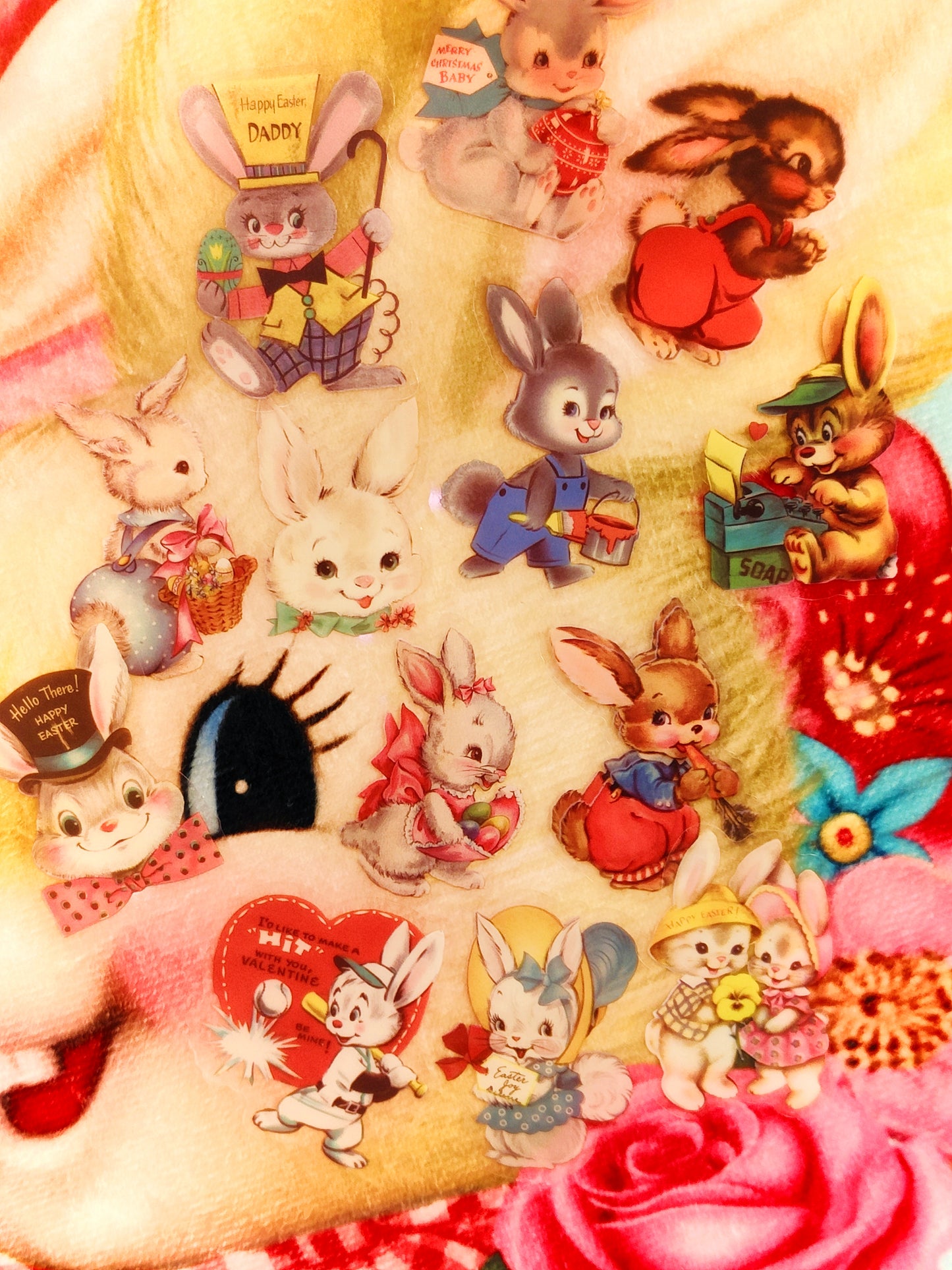Vintage cuteness stickers