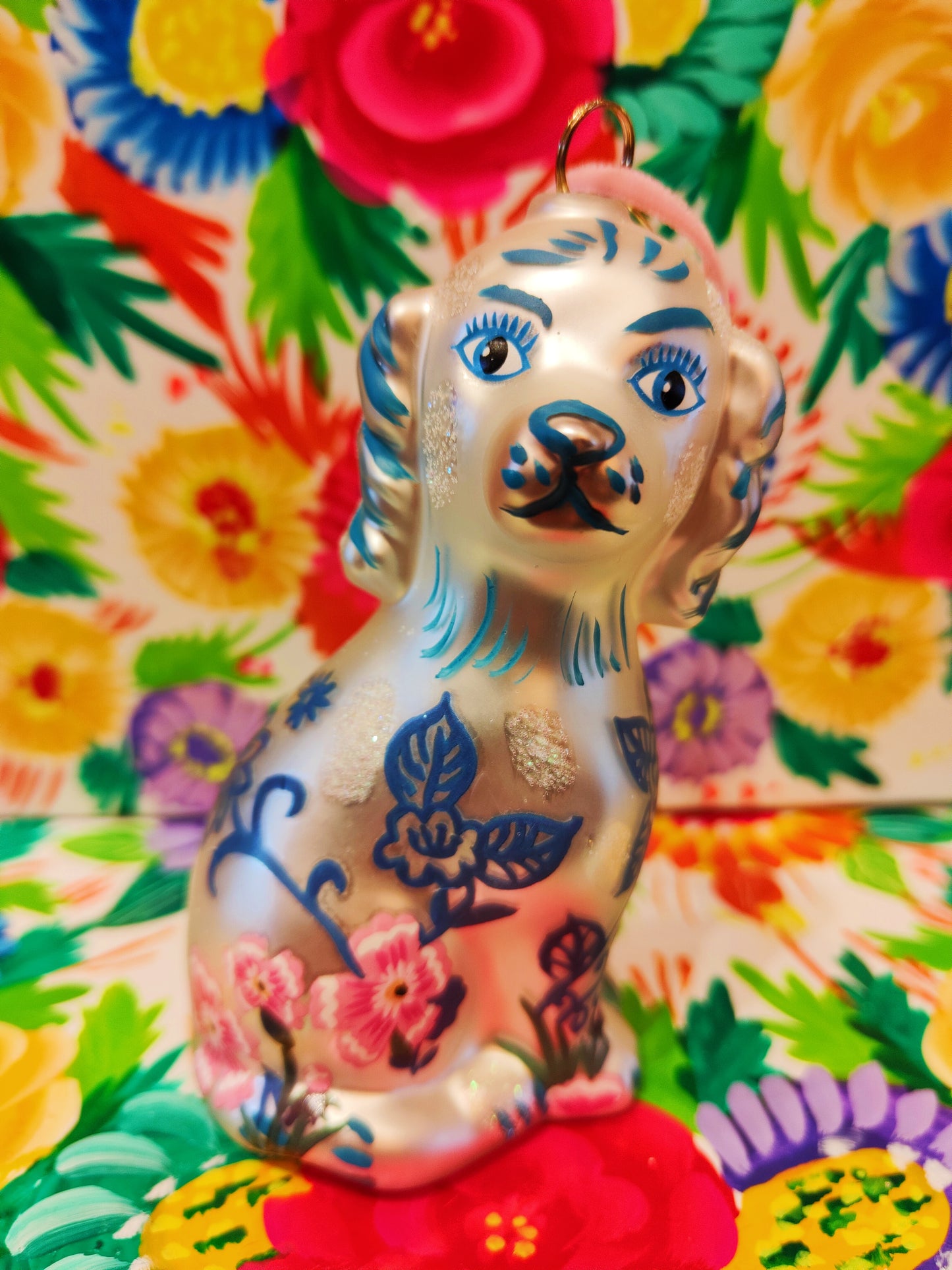 Nathalie Lete Staffordshire dog ornaments