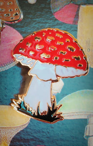 Marvelous mushroom pins