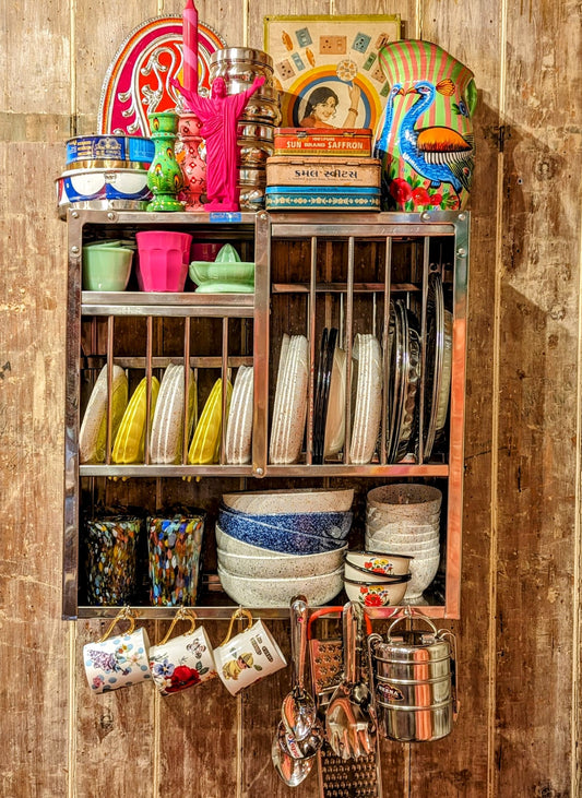 Stainless steel plate rack