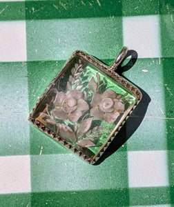 Vintage florals in silver