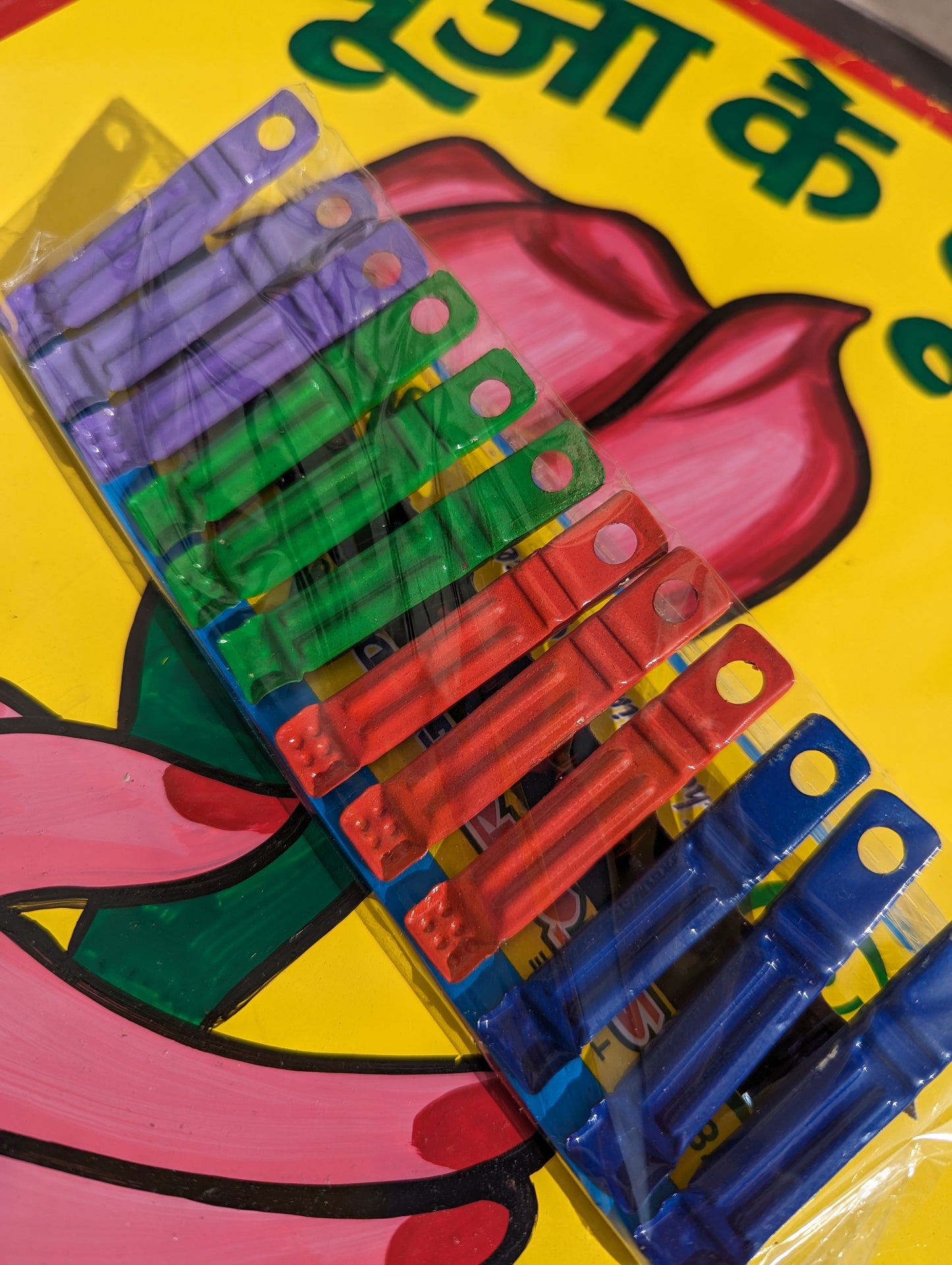 Super indian multi coloured pegs
