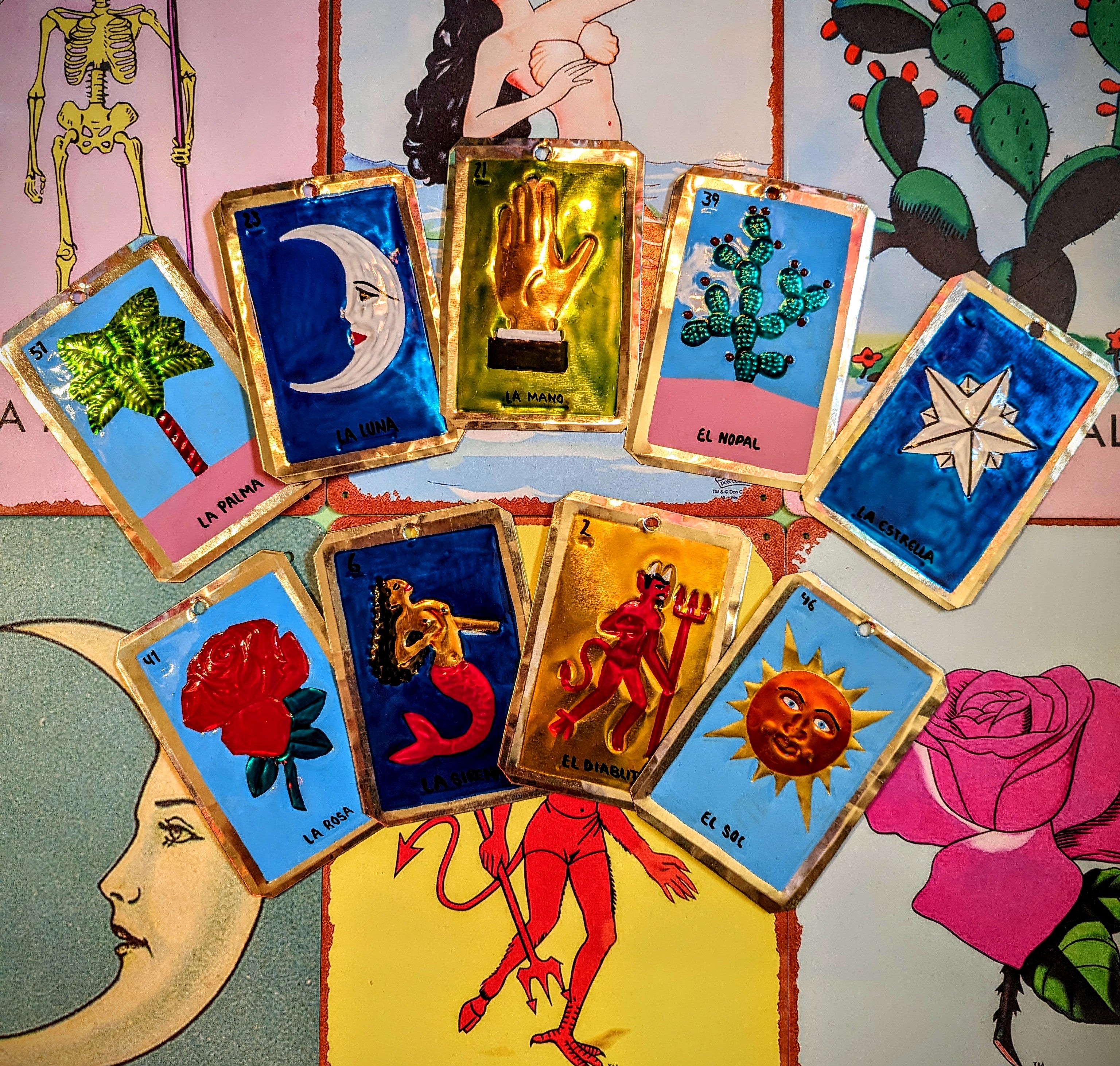 Loteria tin plaques