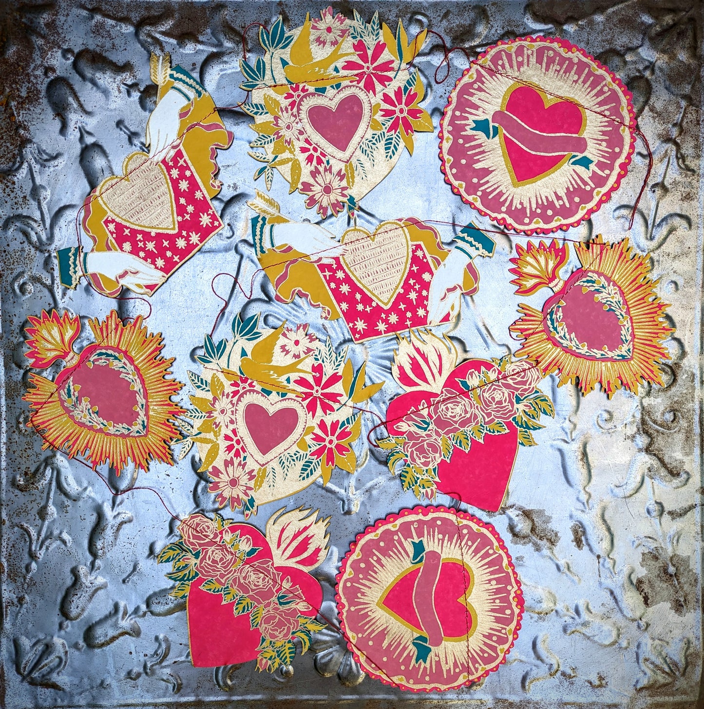 Sacred heart garland