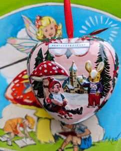 Nathalie Lete forest heart shaped tin decoration with soap
