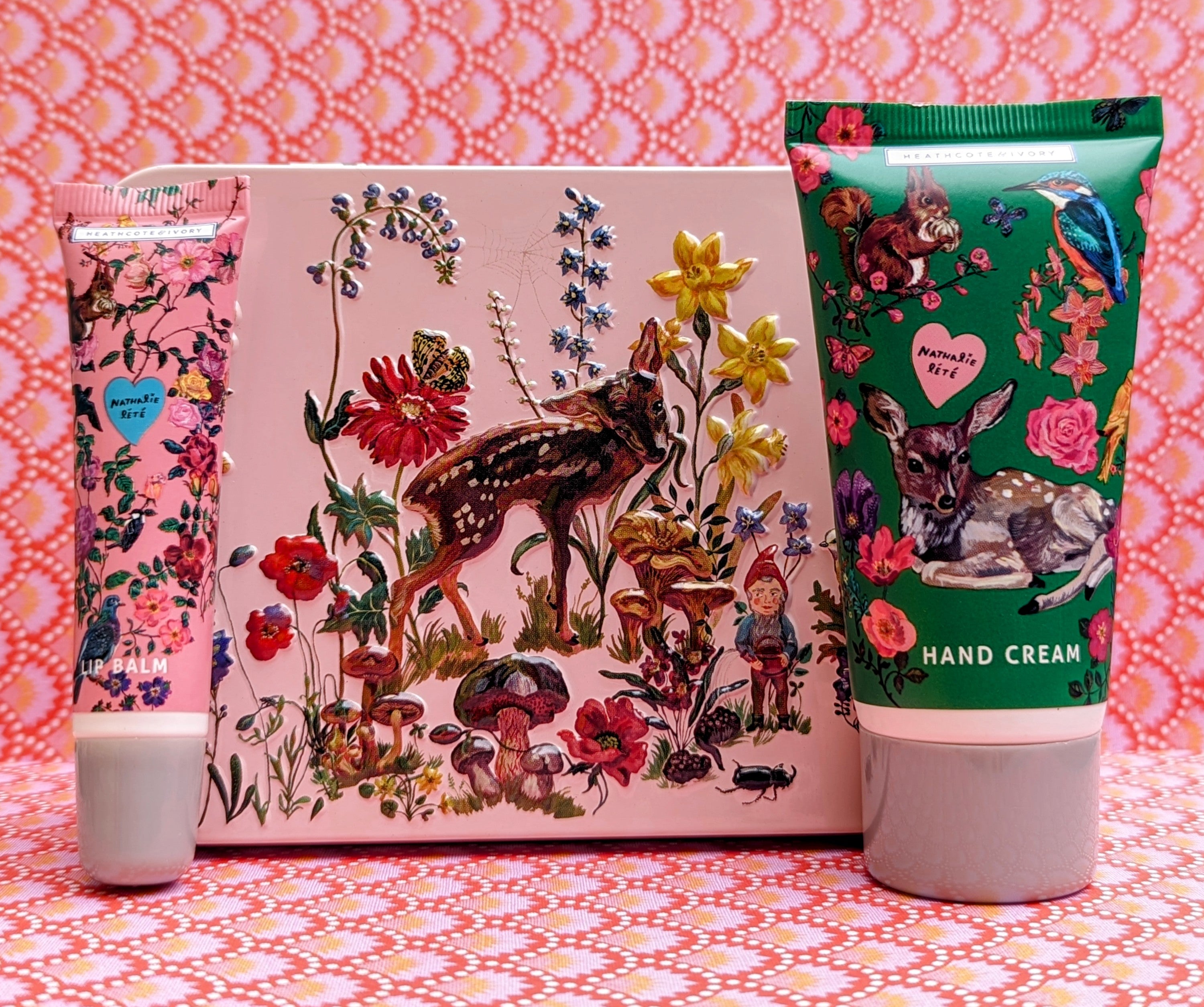 Forest Folk tin with hand cream and lip balm