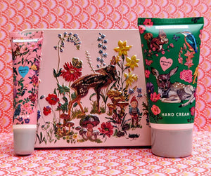 Forest Folk tin with hand cream and lip balm