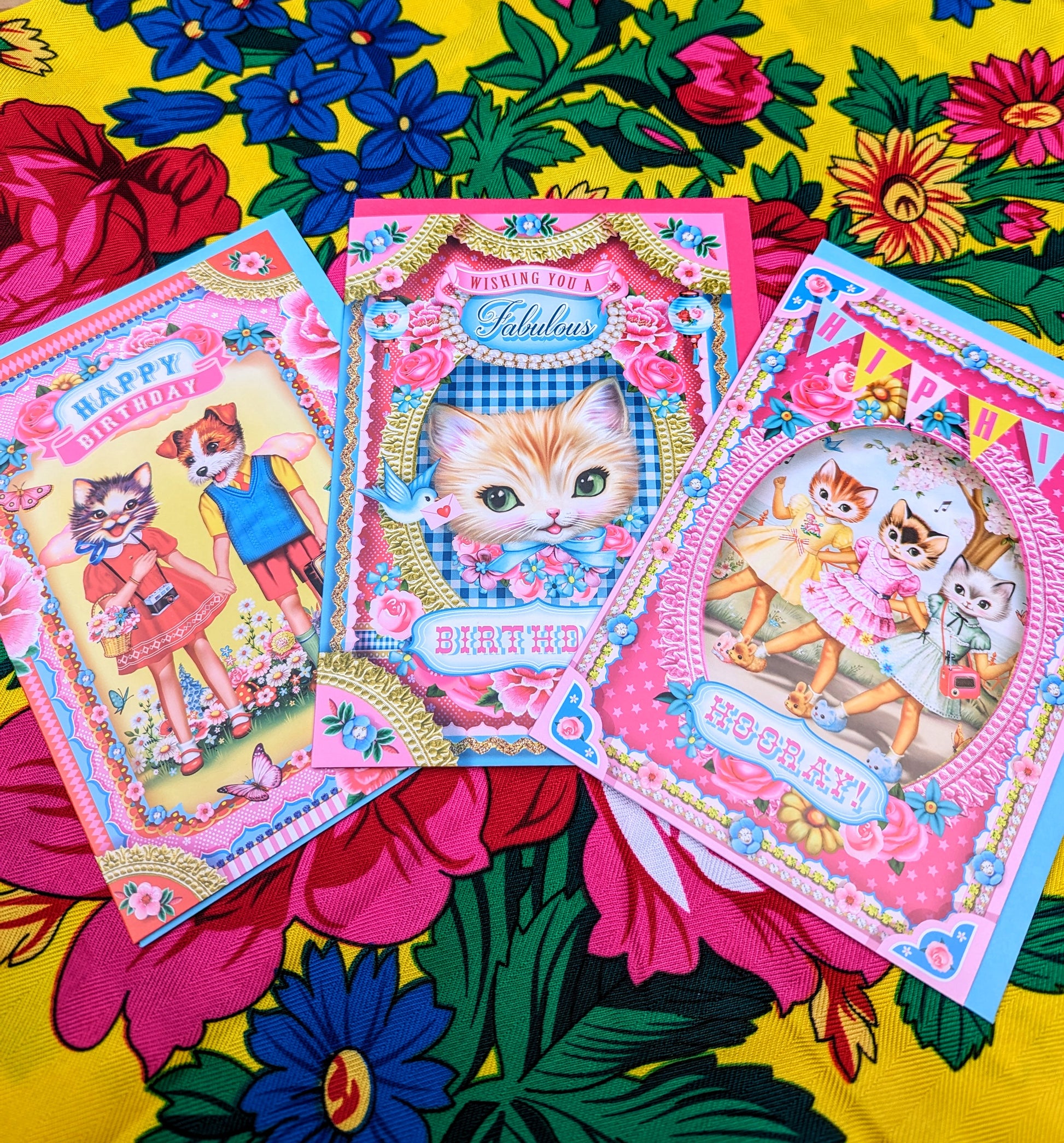 Oh my Lord, how cute are these!?!?

We think these will end up being framed by whoever is lucky enough to receive them!!

Set of 3 greetings cards, a selection of our fave cards to send a bit of joy!!

Set of 3 cards

17cm x 12cm 

Fiona Hewitt dumpling dynasty 
