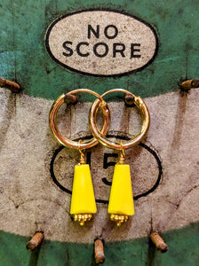 Swaro gold plated hoops