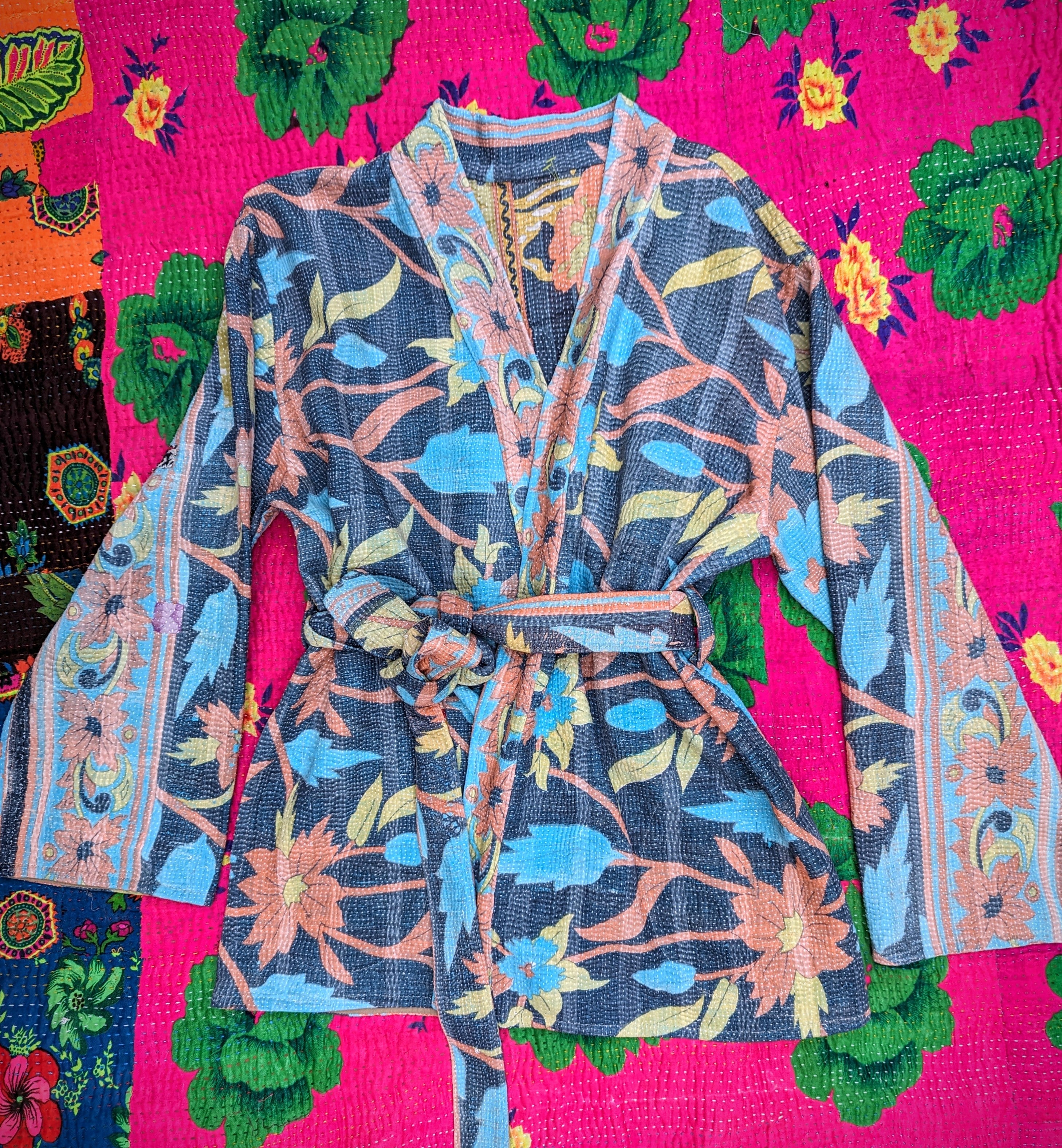 Kimono kantha jacket