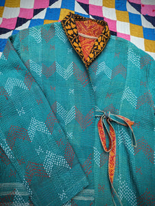 Kantha wrap jacket