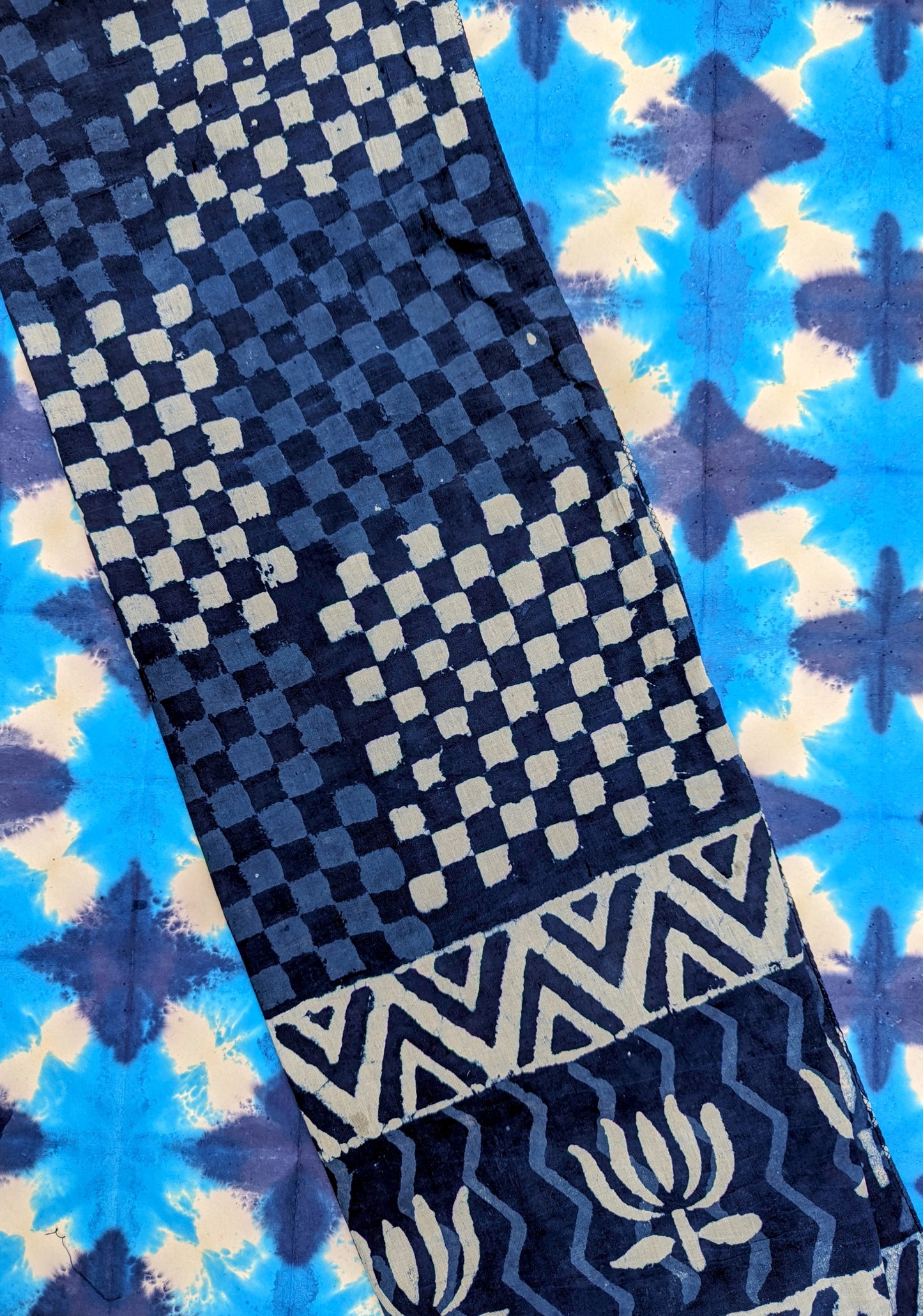 *SALE* Indigo blockprint scarf