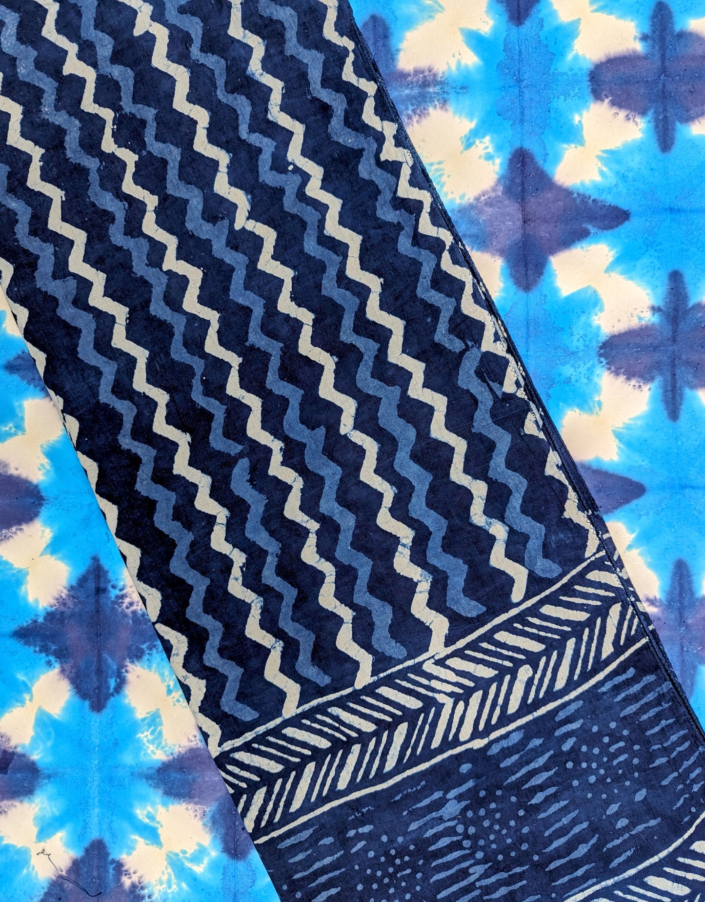 *SALE* Indigo blockprint scarf
