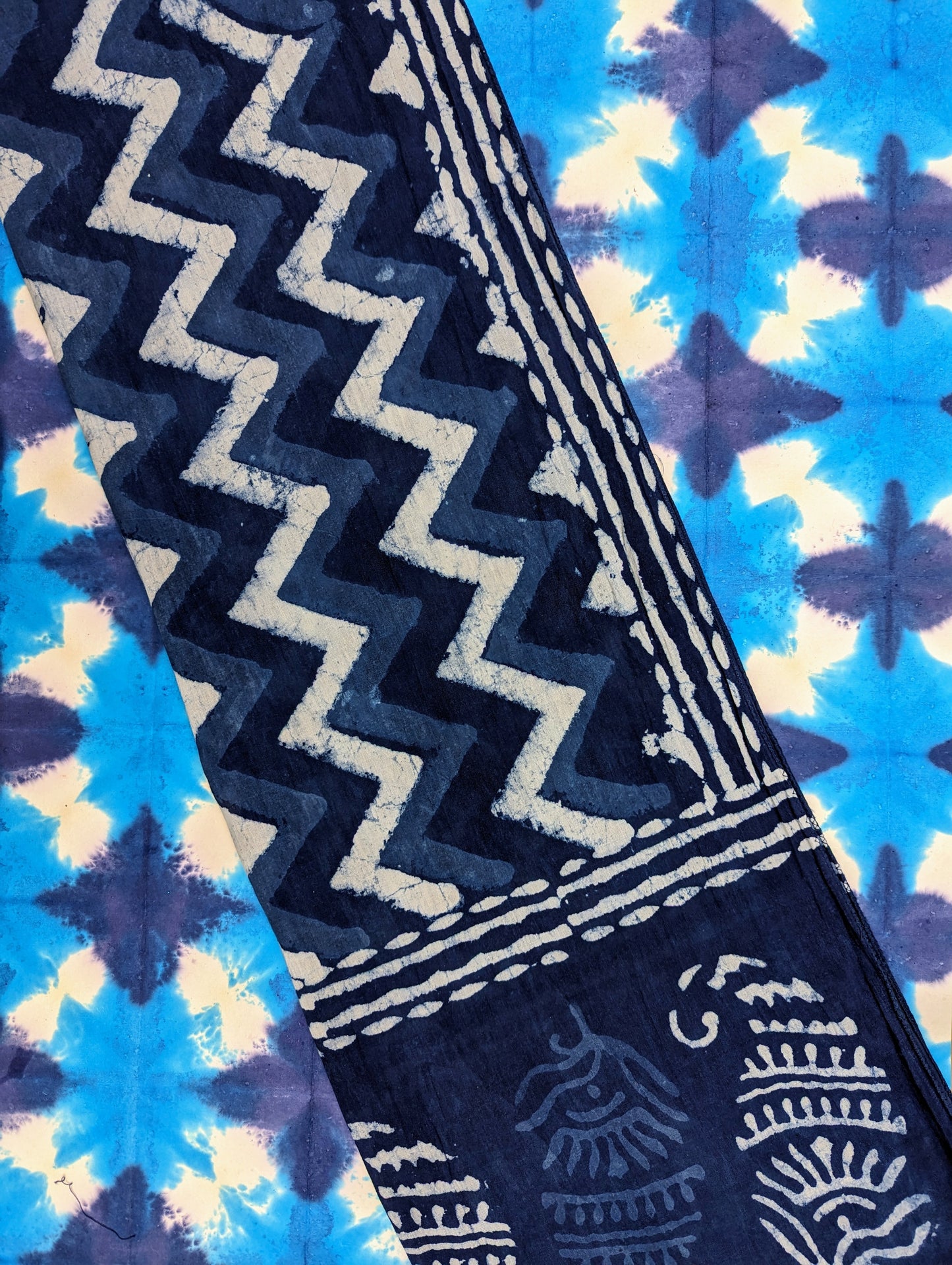 *SALE* Indigo blockprint scarf