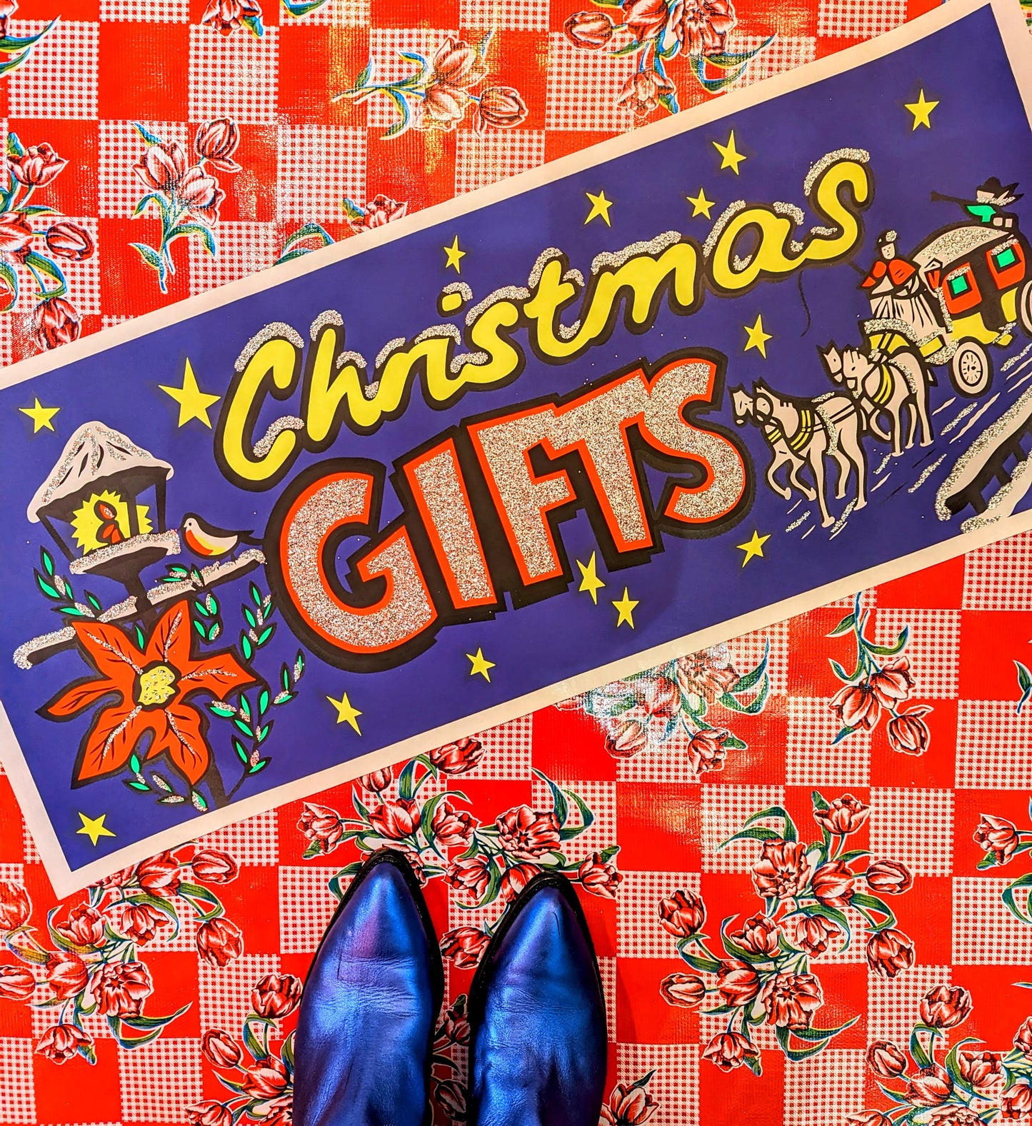 Glitter Xmas banners