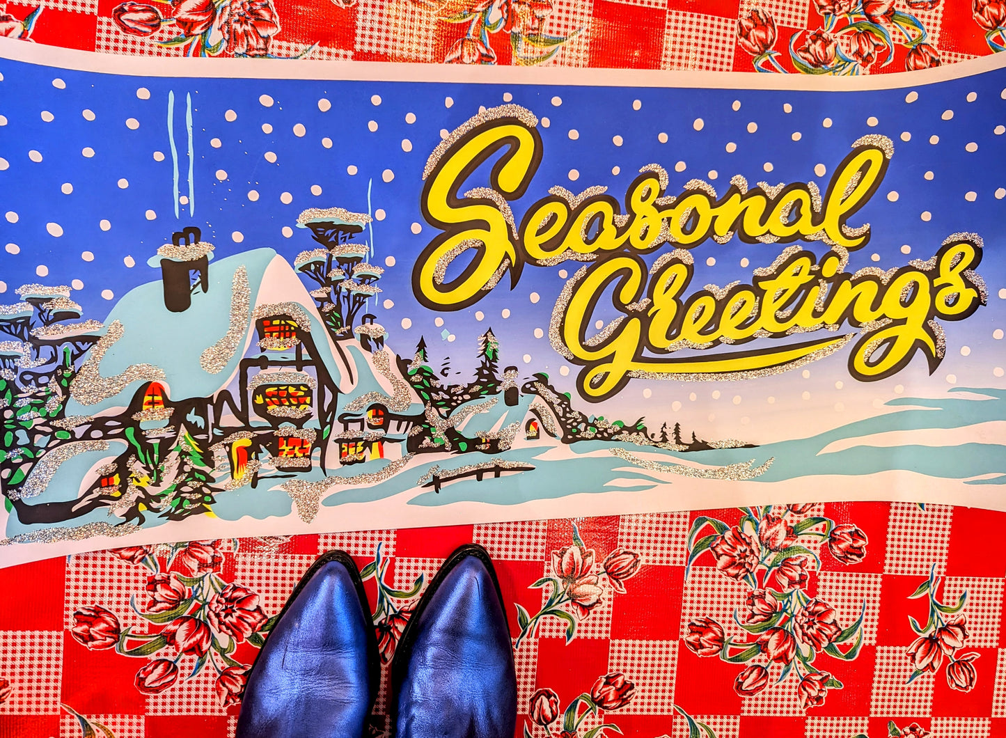 Glitter Xmas banners
