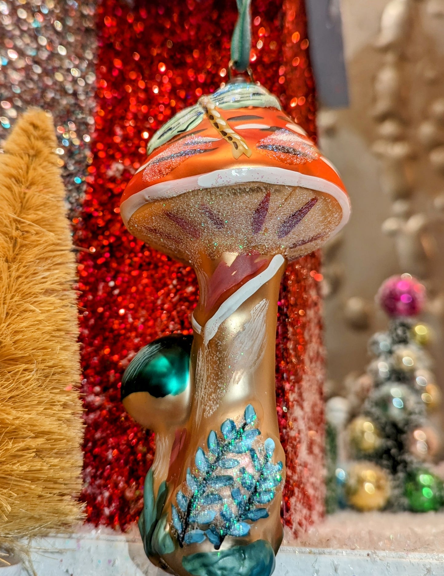 Nathalie Lete dragonfly toadstool ornaments