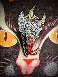 Krampus. Devil. Demon. Krampus pin . Enamel pin