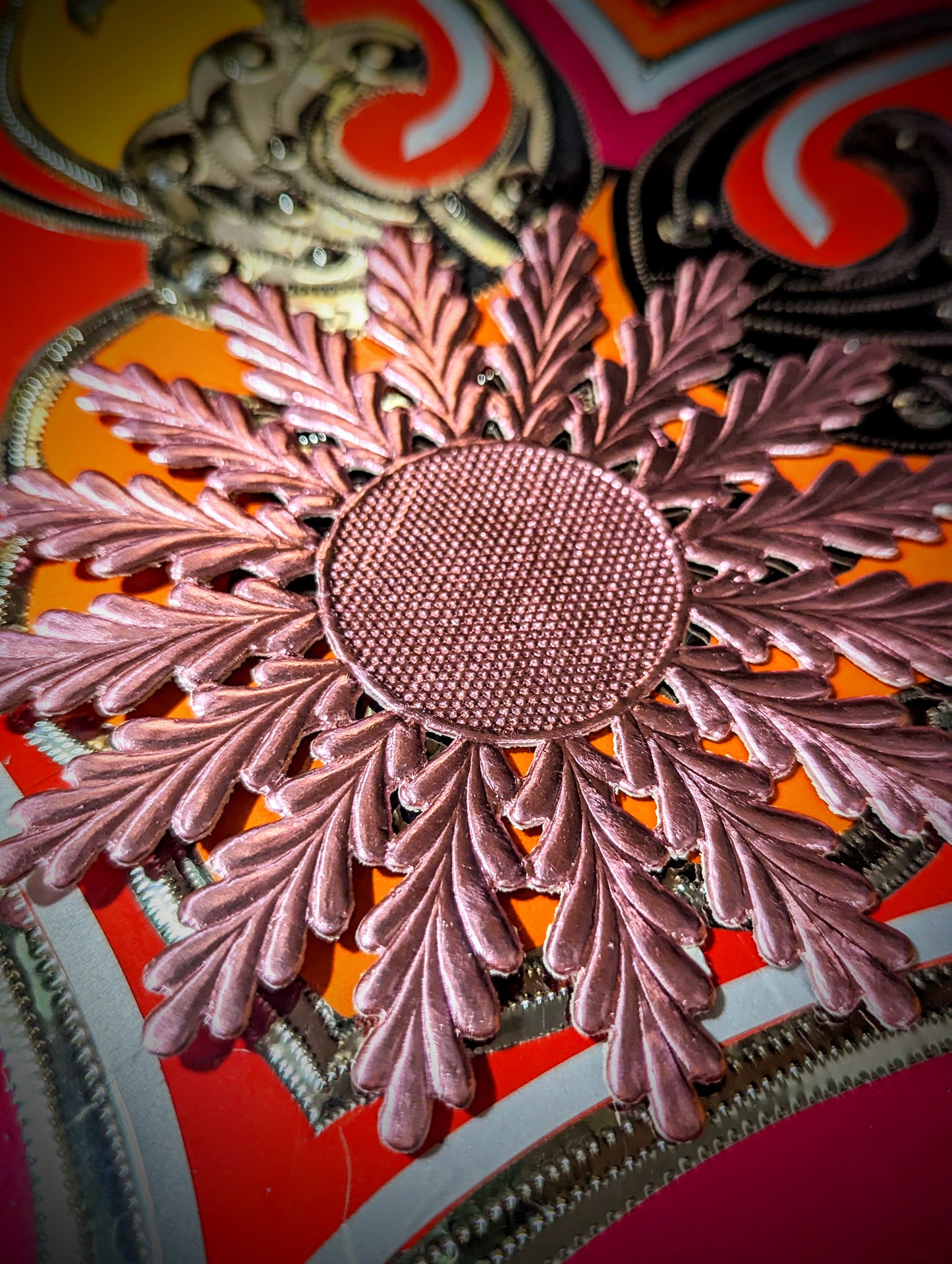 Pink Dresden rosettes