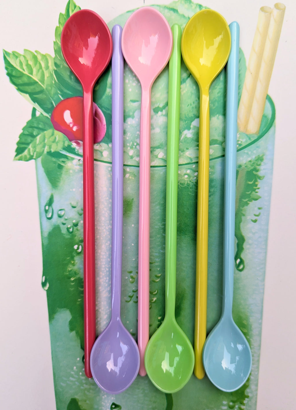 Long spoons set of 6