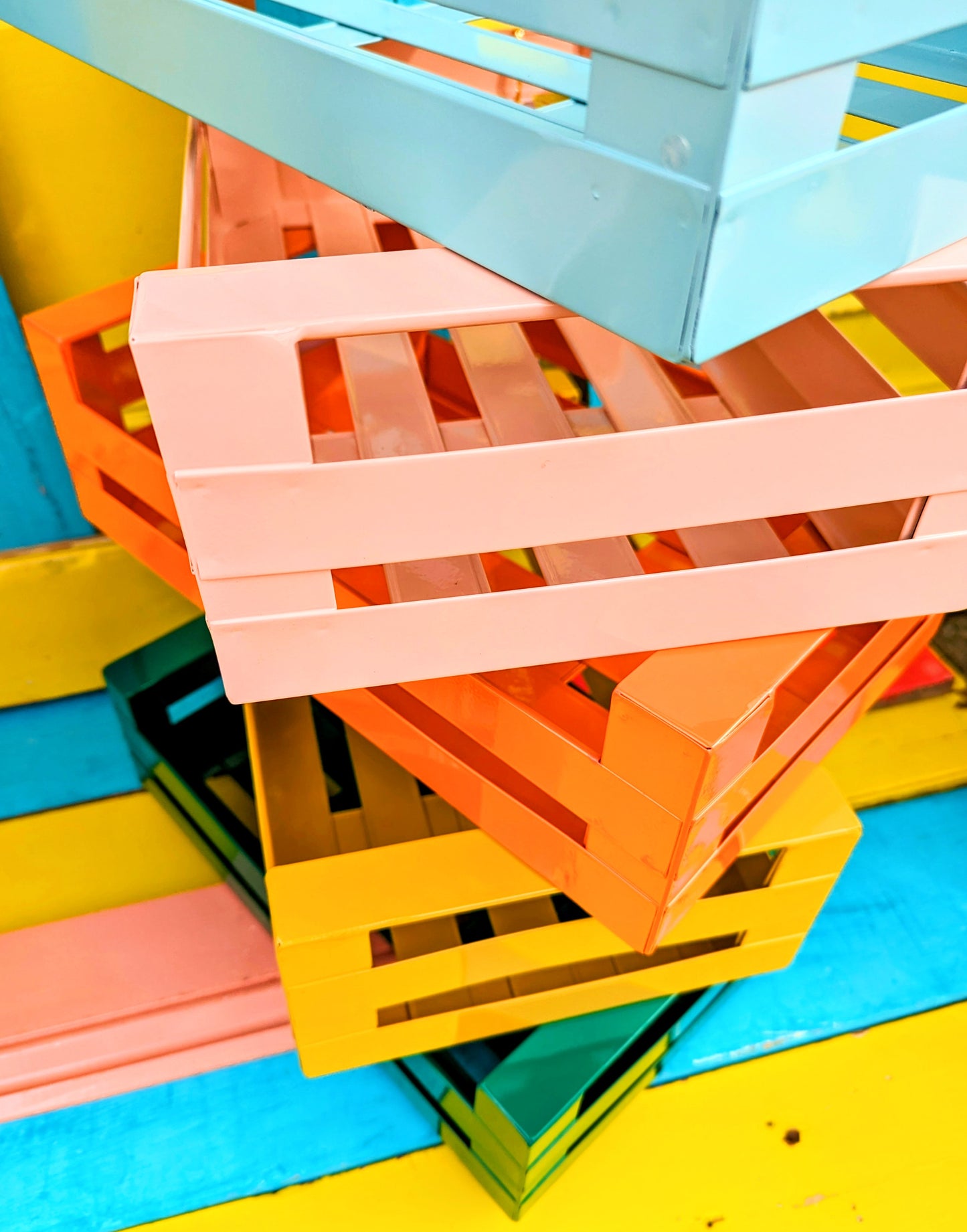 Colour pop enamel crates see