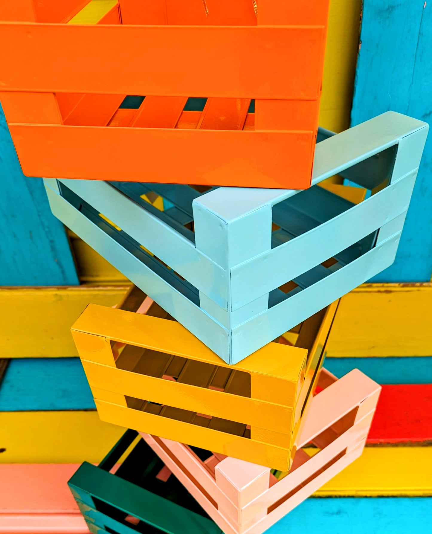 Colour pop enamel crates see