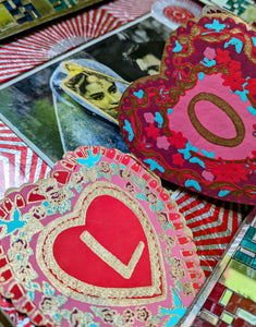 Love heart concertina card