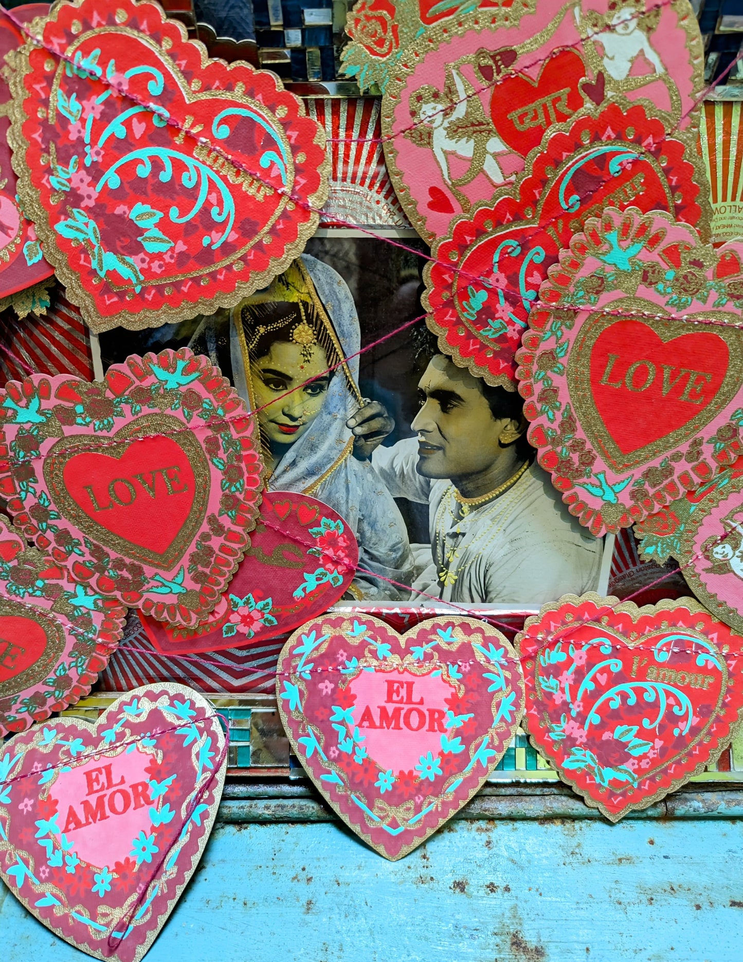 Love heart garland