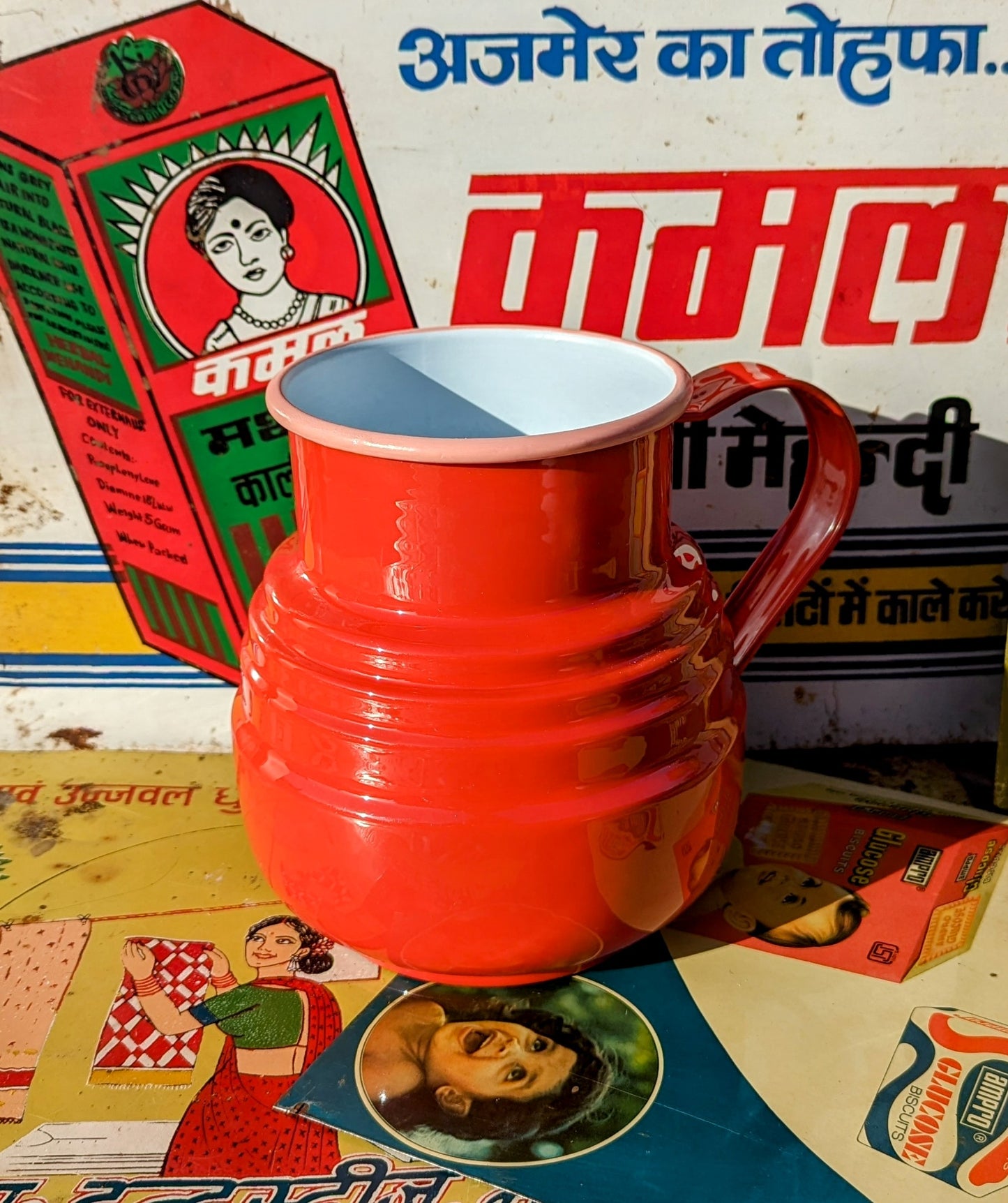 Enamel jugs
