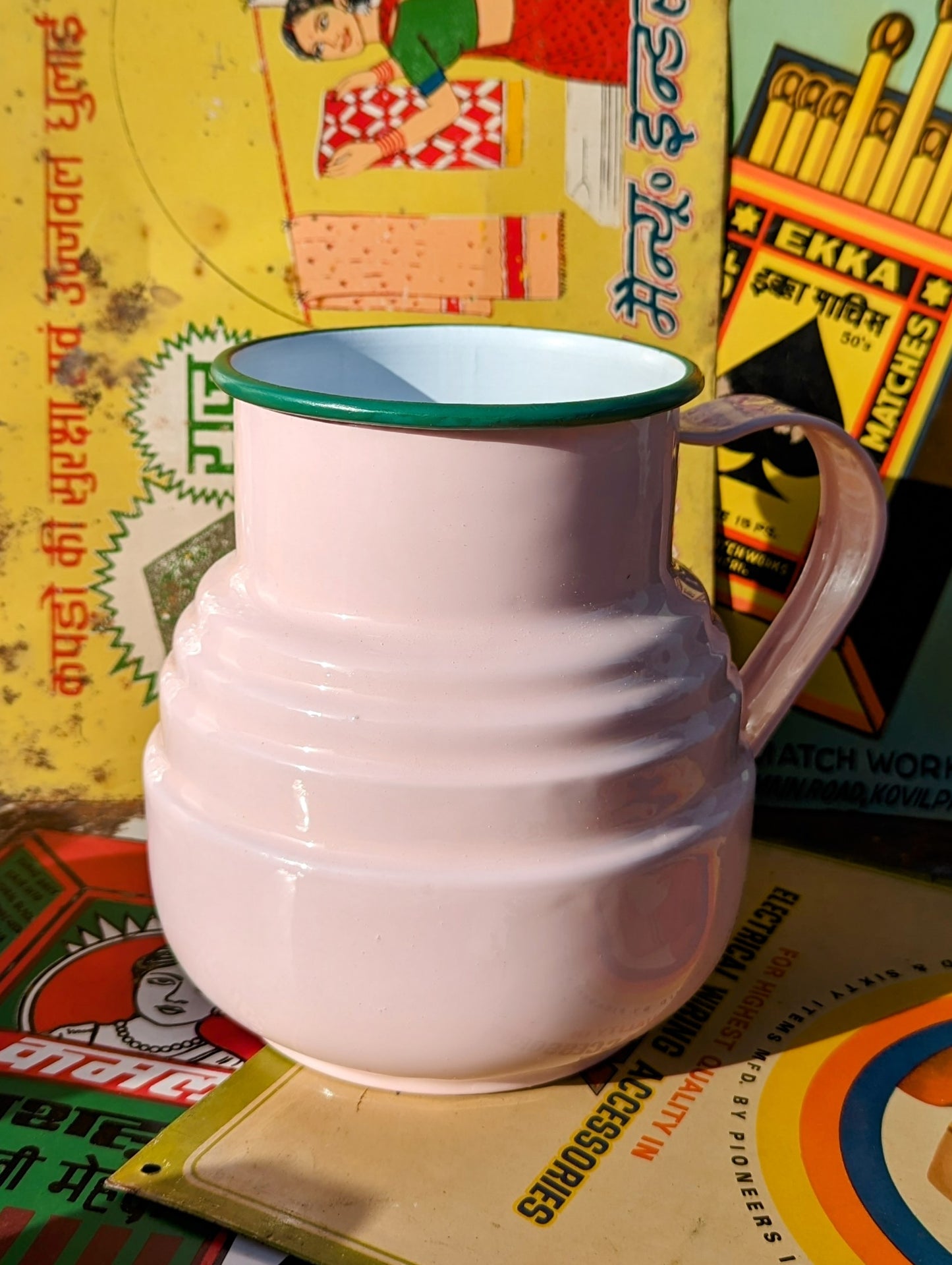 Enamel jugs