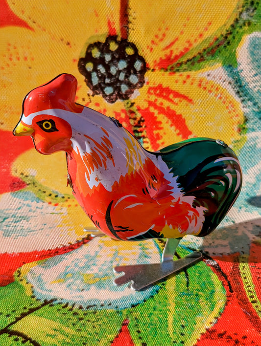 Jumping rooster