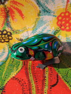 Clockwork googly eyed frog
