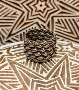 Hill tribe woven ring