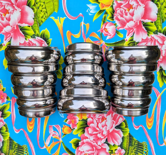 Stainless steel nesting tins 